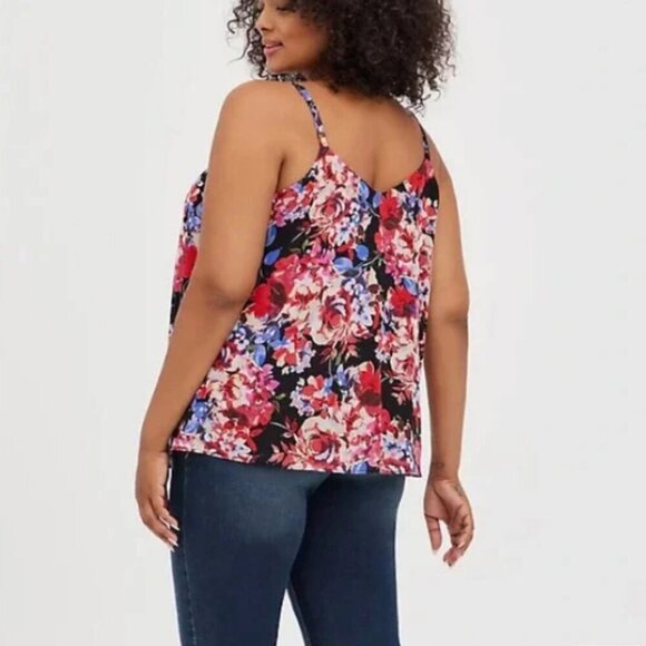 TORRID | Sophie Floral Chiffon Swing Cami Tank Top | Sz. 5X - Picture 3 of 9